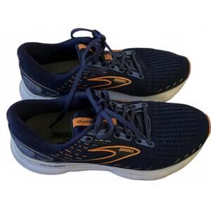 Brooks Glycerin Running Shoes Men’s Size 9 Blue Orange Cushioned Comfort